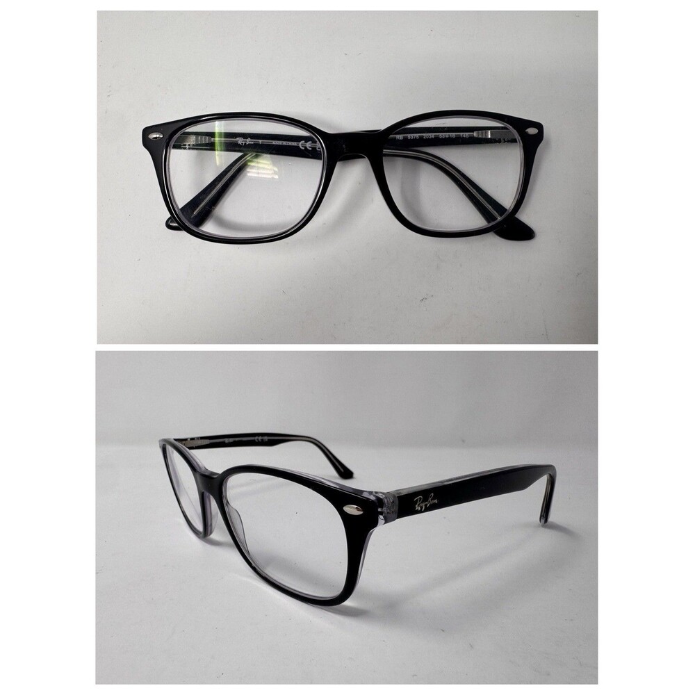 Ray-Ban RB5375 Eyeglass Frames Only 53-18-145 Black 2034